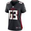 Chris Lindstrom Atlanta Falcons Nike Women's Game Jersey - Black - Side View