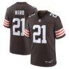 Denzel Ward Cleveland Browns Nike Player Game Jersey - Brown - Front View
