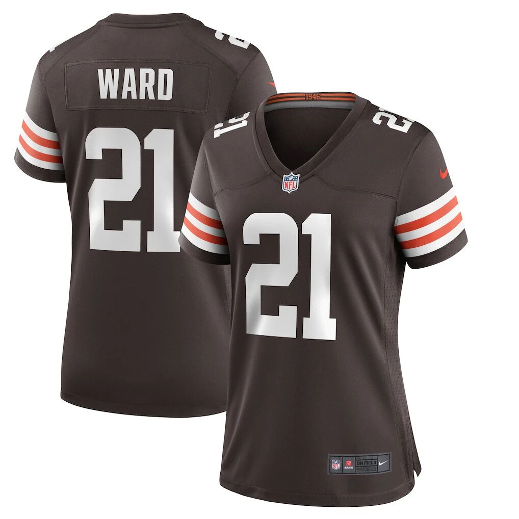 Denzel Ward Cleveland Browns Nike Women's Player Game Jersey