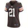 Denzel Ward Cleveland Browns Nike Women's Player Game Jersey - Brown - Side View