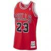 Michael Jordan Chicago Bulls Mitchell & Ness 1997/98 Hardwood Classics Authentic Jersey - Scarlet - Back View