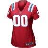 New England Patriots Nike Women's Alternate Custom Jersey - Red - Side View