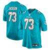 Austin Jackson Miami Dolphins Nike Game Jersey - - Front View