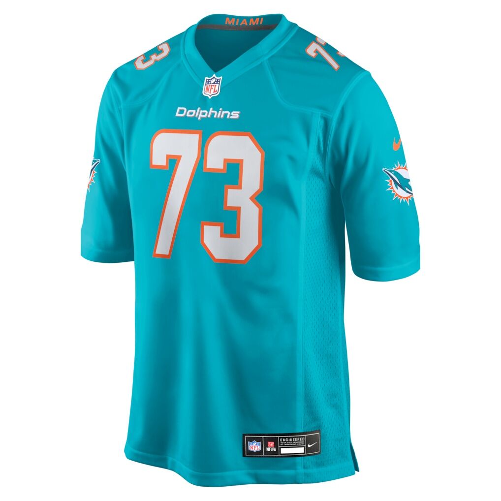 Austin Jackson Miami Dolphins Nike Game Jersey - Aqua