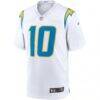 Justin Herbert Los Angeles Chargers Nike Game Jersey - White - Side View