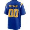 Los Angeles Chargers Nike Alternate Custom Game Jersey - Royal - Detail View