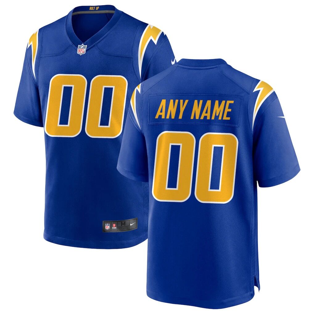 Los Angeles Chargers Nike Alternate Custom Game Jersey