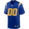 Los Angeles Chargers Nike Alternate Custom Game Jersey - Royal - Side View