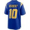 Justin Herbert Los Angeles Chargers Nike Alternate Game Jersey - Royal - Detail View