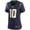 Justin Herbert Los Angeles Chargers Nike Women's Alternate Game Jersey - Navy - Side View