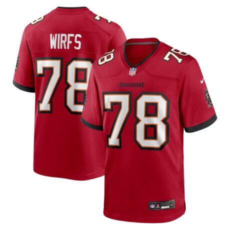 Tristan Wirfs Tampa Bay Buccaneers Nike Player Game Jersey - Red - Front View