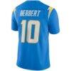 Justin Herbert Los Angeles Chargers Nike Vapor Limited Jersey - - Detail View