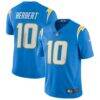 Justin Herbert Los Angeles Chargers Nike Vapor Limited Jersey - - Front View