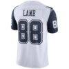 CeeDee Lamb Dallas Cowboys Nike 2nd Alternate Vapor Limited Jersey - White - Detail View