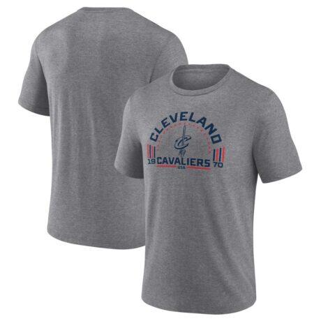 Cleveland Cavaliers Team Freedom Tri-Blend T-Shirt - Gray - Front View