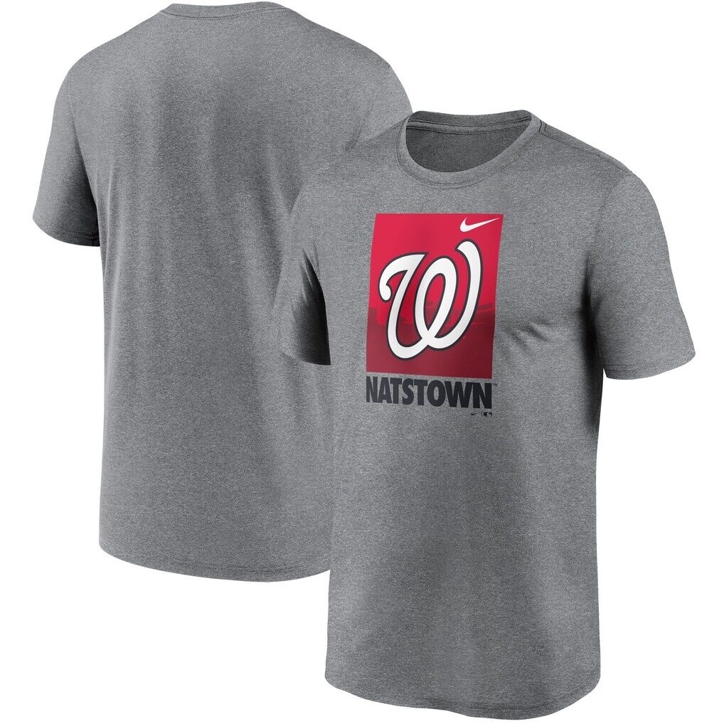 Washington Nationals Nike Local Logo Legend T-Shirt – Heathered Gray