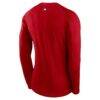 Los Angeles Angels Nike Authentic Collection Raglan Long Sleeve T-Shirt - Red - Detail View