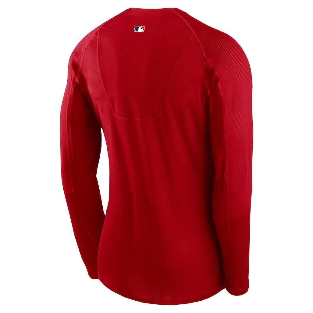 Los Angeles Angels Nike Authentic Collection Raglan Long Sleeve T-Shirt