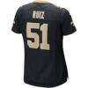 Cesar Ruiz New Orleans Saints Nike Women's Game Jersey - Black - Detail View