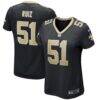 Cesar Ruiz New Orleans Saints Nike Women's Game Jersey - Black - Front View