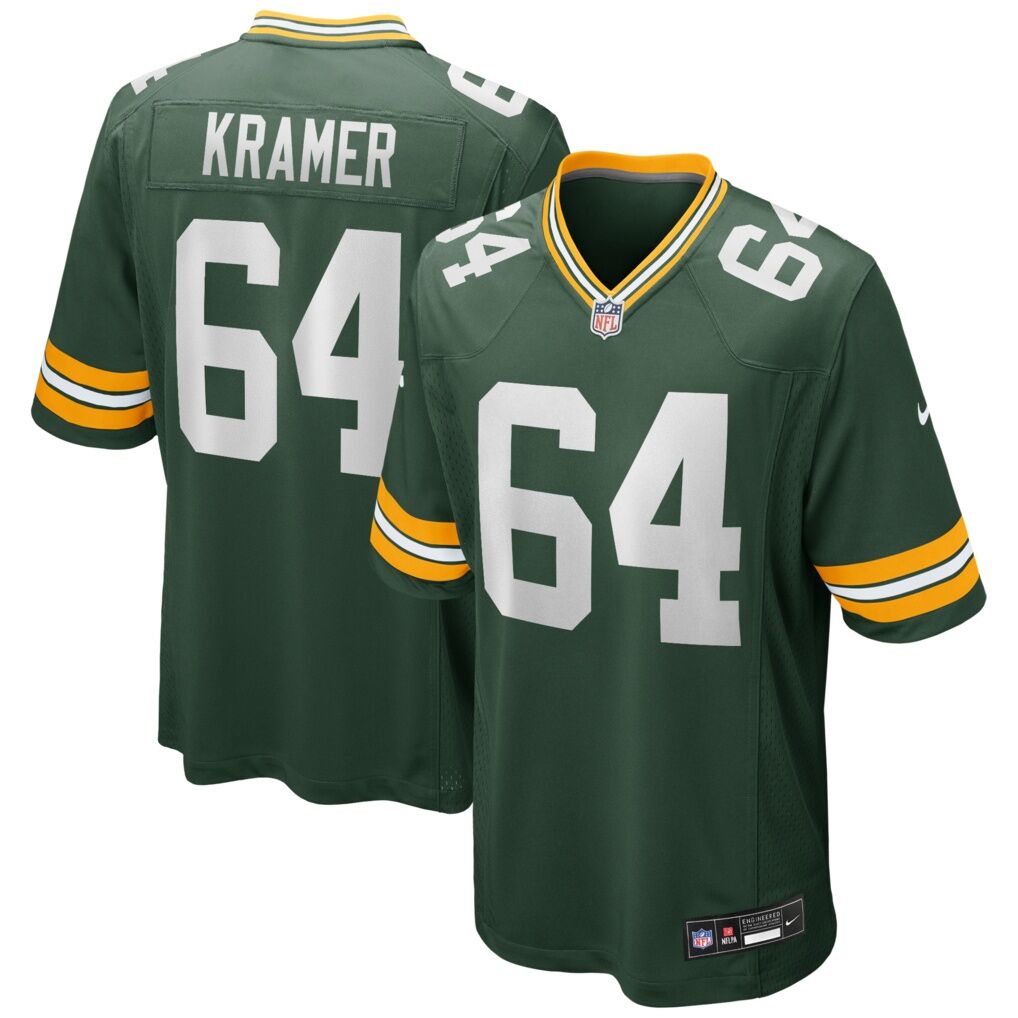 Jerry Kramer Green Bay Packers Nike Game Retired Player Jersey