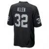 Marcus Allen Las Vegas Raiders Nike Game Retired Player Jersey - Black - Detail View