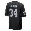 Bo Jackson Las Vegas Raiders Nike Game Retired Player Jersey - Black - Detail View