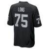 Howie Long Las Vegas Raiders Nike Game Retired Player Jersey - Black - Detail View