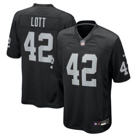 Ronnie Lott Las Vegas Raiders Nike Game Retired Player Jersey - Black - Front View
