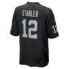 Ken Stabler Las Vegas Raiders Nike Game Retired Player Jersey - Black - Detail View