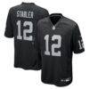 Ken Stabler Las Vegas Raiders Nike Game Retired Player Jersey - Black - Front View