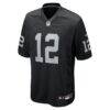 Ken Stabler Las Vegas Raiders Nike Game Retired Player Jersey - Black - Side View