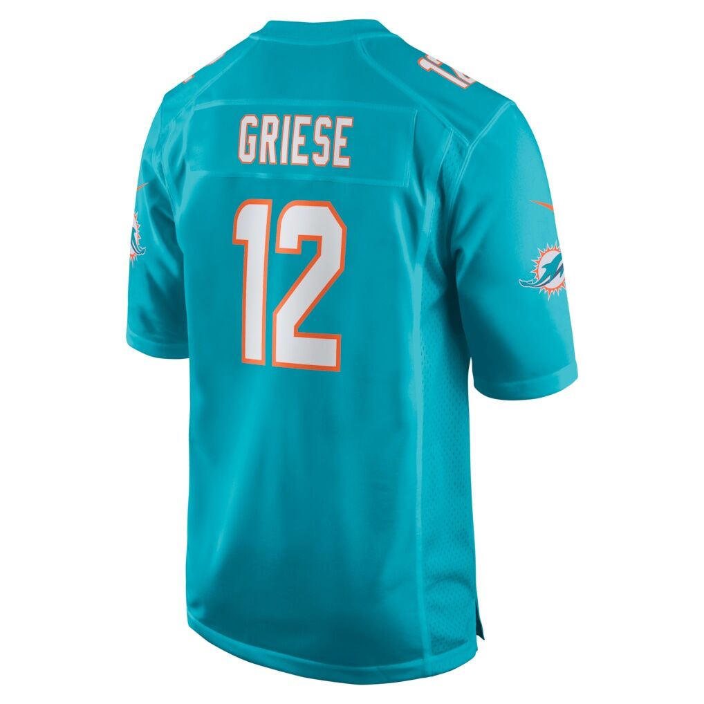 Bob Griese Miami Dolphins Nike Game Retired Player Jersey - Aqua