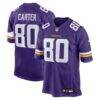 Cris Carter Minnesota Vikings Nike Game Retired Player Jersey - Purple - Front View