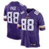 Alan Page Minnesota Vikings Nike Game Retired Player Jersey - Purple - Front View