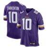 Fran Tarkenton Minnesota Vikings Nike Game Retired Player Jersey - Purple - Front View
