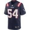 Tedy Bruschi New England Patriots Nike Game Retired Player Jersey - Navy - Side View
