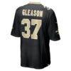 Steve Gleason New Orleans Saints Nike Game Retired Player Jersey - Black - Detail View