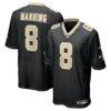 Archie Manning New Orleans Saints Nike Game Retired Player Jersey - Black - Front View