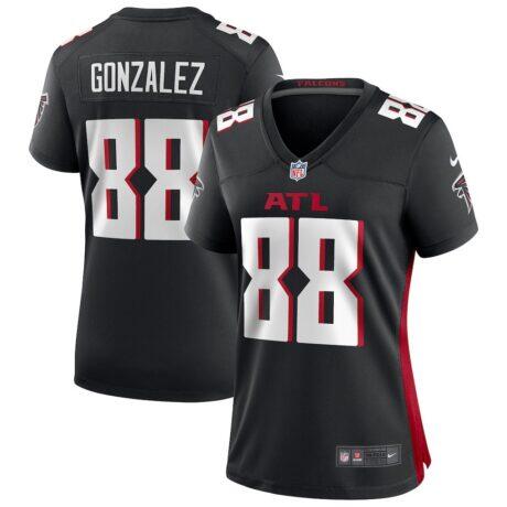 Tony Gonzalez Atlanta Falcons Nike Women's Game Retired Player Jersey - Black - Front View