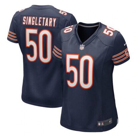 Mike Singletary Chicago Bears Nike Women's Game Retired Player Jersey - Navy - Front View