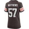 Clay Matthews Cleveland Browns Nike Women's Game Retired Player Jersey - Brown - Detail View