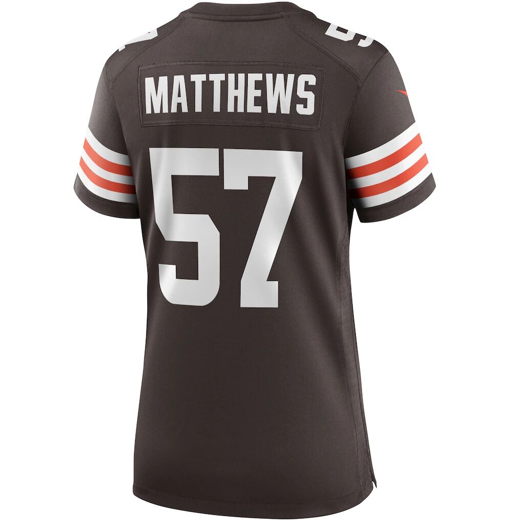 Clay Matthews Cleveland Browns Nike Women's Game Retired Player Jersey