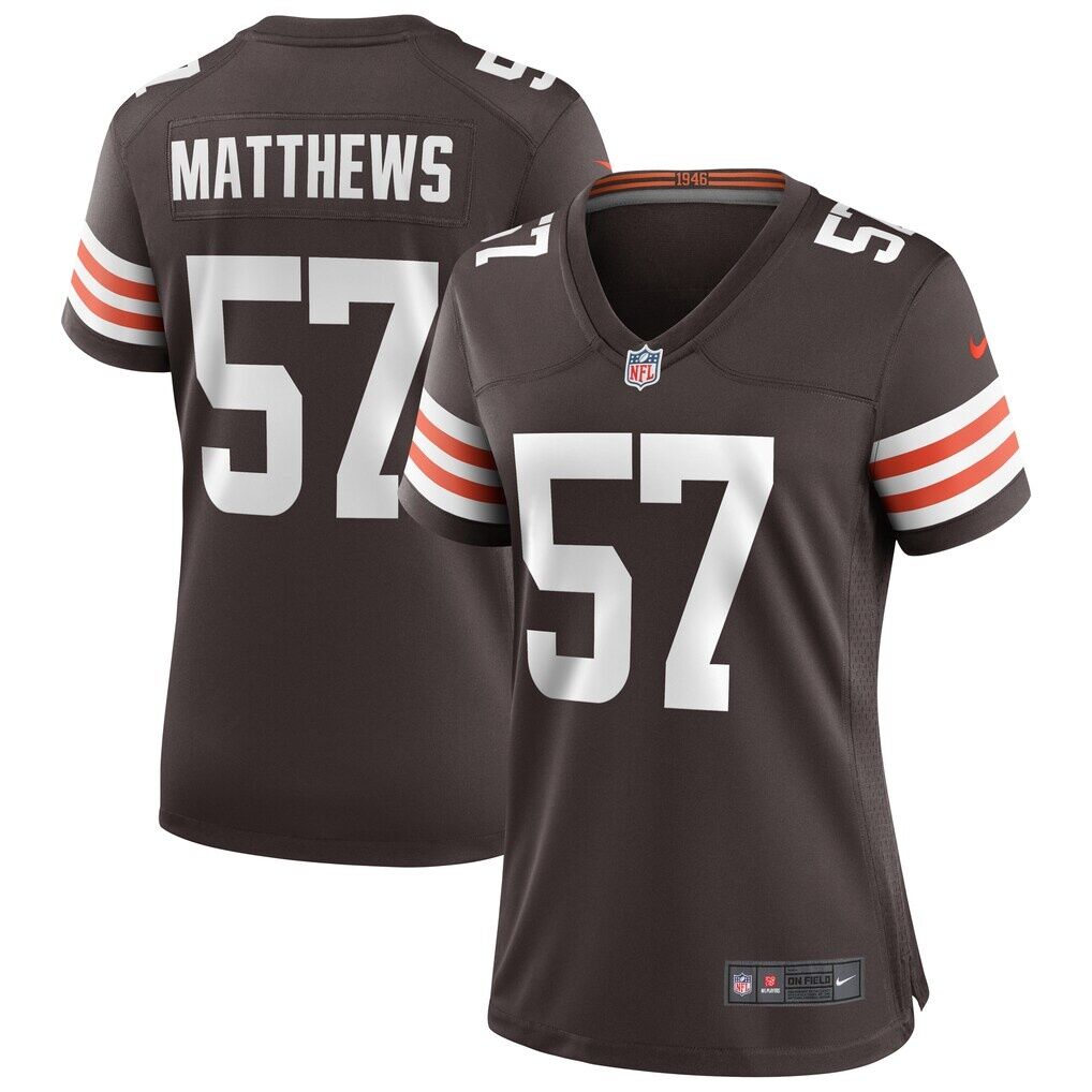 Clay Matthews Cleveland Browns Nike Women's Game Retired Player Jersey