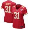 Priest Holmes Kansas City Chiefs Nike Women's Game Retired Player Jersey - Red - Front View