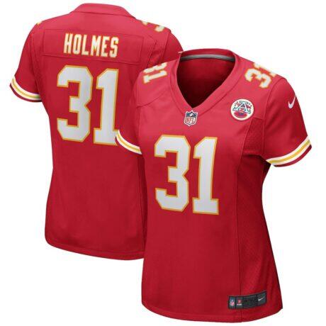 Priest Holmes Kansas City Chiefs Nike Women's Game Retired Player Jersey - Red - Front View