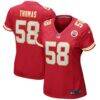 Derrick Thomas Kansas City Chiefs Nike Women's Game Retired Player Jersey - Red - Front View