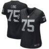 Howie Long Las Vegas Raiders Nike Women's Game Retired Player Jersey - Black - Front View