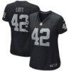 Ronnie Lott Las Vegas Raiders Nike Women's Game Retired Player Jersey - Black - Front View
