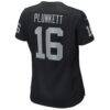 Jim Plunkett Las Vegas Raiders Nike Women's Game Retired Player Jersey - Black - Detail View
